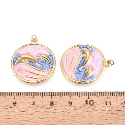 Подвески из нержавеющей стали 304 с кристаллами паве и эмалью&nbsp;STAS-T069-77