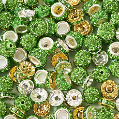 Handgemachte Polymer Clay Strass Pavé Disco Perlen&nbsp;RB-TA0001-20A