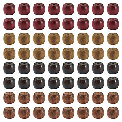 40 г двухцветных бусин из натурального дерева сабдал&nbsp;WOOD-TA0002-69