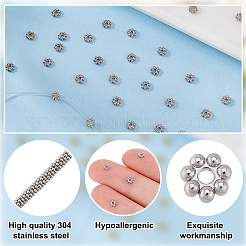 Распорные бусины из нержавеющей стали 304&nbsp;STAS-HY0001-48P