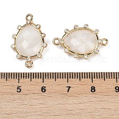 Подвески с граненым соединителем из натурального лунного камня&nbsp;G-K347-07G-03