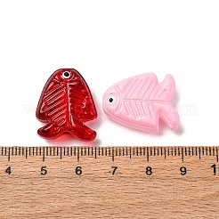 Прозрачные стеклянные эмалевые бусины&nbsp;LAMP-U004-06M