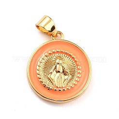 Латунь эмаль подвески&nbsp;KK-P209-03G-07-RS