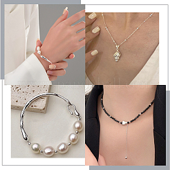 Круглые 925 серебро бусы&nbsp;STER-BBC0005-39A