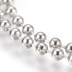 Fabrication de colliers à chaîne à billes en acier inoxydable résistant au ternissement&nbsp;MAK-L019-01E-P