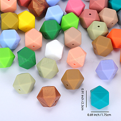 Perle focali esagonali in silicone&nbsp;SI-JX0020A-17