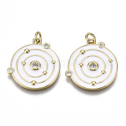 Латунные микро проложить кубического циркония подвески&nbsp;ZIRC-N039-056A-NF