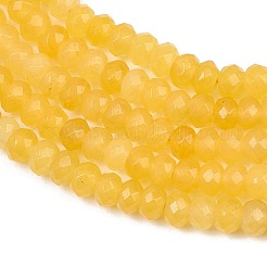 Teñido natural Malasia jade rondelle cuentas hebras&nbsp;X-G-E316-2x4mm-30