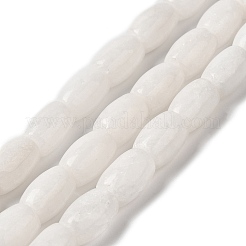 Природные окрашенные белого нефрита нитей бисера&nbsp;G-M402-A01-11