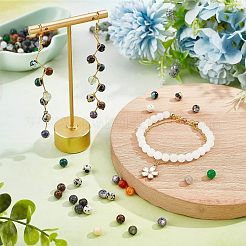 750 Stück Perlenset aus natürlichen und synthetischen Edelsteinen in 15 Stilen&nbsp;G-NB0003-86