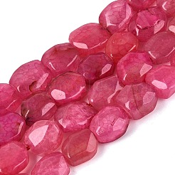 Hebras de cuentas de ágata natural teñidas y calentadas.&nbsp;G-N359-15A-10