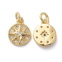 Латунные микропаве прозрачные кубические циркониевые подвески&nbsp;KK-I658-03G