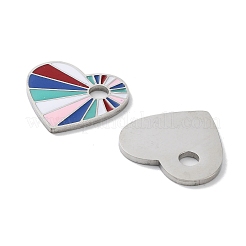 Подвески из нержавеющей стали 304 с эмалью&nbsp;STAS-P339-17P-01