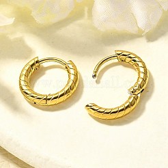 Orecchini a cerchio in acciaio inossidabile 304 per donna&nbsp;EJEW-M068-11A-G