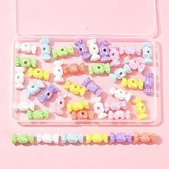 40шт УФ-покрытие непрозрачные акриловые бусины&nbsp;OACR-FS0002-27