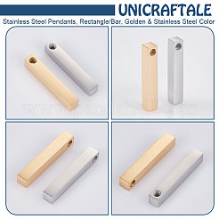 8 шт. подвески из нержавеющей стали 304 двух цветов&nbsp;FIND-UN0004-05