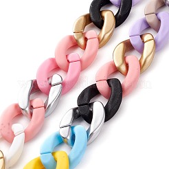 3 brins 3 styles de chaînes torsadées opaques faites à la main&nbsp;AJEW-JB00987
