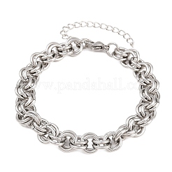 Bracelets à double maillon en acier inoxydable 304 pour femmes&nbsp;SA-H001-23P