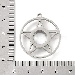Ciondoli con medaglione in acciaio inossidabile 304&nbsp;STAS-S132-04P