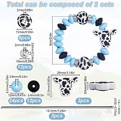 DIY-Bausatz für Weinglasanhänger aus Silikon mit Rindermotiv&nbsp;DIY-SC0025-43
