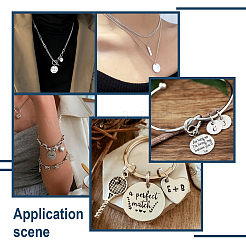 Подвески из нержавеющей стали с пустым штампом&nbsp;STAS-YS0001-01P