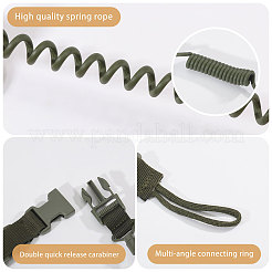 Cordon tactique extérieur en nylon à ressort&nbsp;AJEW-WH0752-319B
