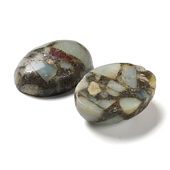 Cabochoni sintetici amazoniti&nbsp;G-L502-18x25mm-09A