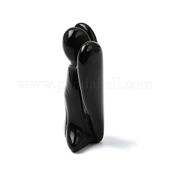 Engelsfigur aus natürlichem Obsidian&nbsp;DJEW-N006-01A-18