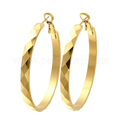 Creolen aus 304er Edelstahl für Damen&nbsp;EJEW-C096-43G-01