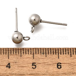 201 Ohrstecker-Beschläge aus Edelstahl&nbsp;STAS-R156-01P-03