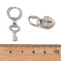 Pendientes colgantes de aro de acero inoxidable 304&nbsp;EJEW-JE07316