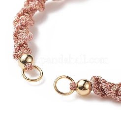 2 pièces 2 bracelets tressés en cordon de polyester de style&nbsp;AJEW-JB01144-03