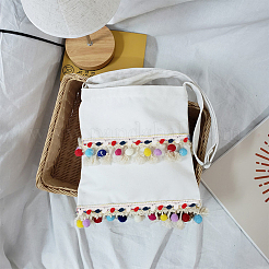 10 ярд полиэстеровых лент для помпонов с кисточками&nbsp;DIY-AR0004-06