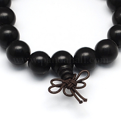 Bracelets de perle de mala en bois&nbsp;BJEW-R059-12mm-02