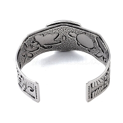Bracelets à manchette ouverte en alliage constellation pour femmes et hommes&nbsp;LS-BJEW-C064-01AS-05