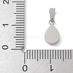 Pendentifs en acier inoxydable 304 avec micro-pavé de zircone cubique et placage ionique (IP)&nbsp;STAS-Z107-02P-03