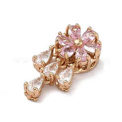 Латунные микро проложить кубического циркония подвески&nbsp;KK-C168-21G-02