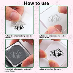 Individuelle transparente Stempel aus PVC-Kunststoff&nbsp;DIY-WH0439-0036