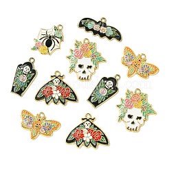 30 stücke 6 arten halloween thema rack überzug legierung emaille anhänger&nbsp;FIND-CJ0002-59