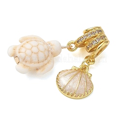 Pendentifs en laiton zircon cubique transparent&nbsp;KK-CBA74BF-13G-02