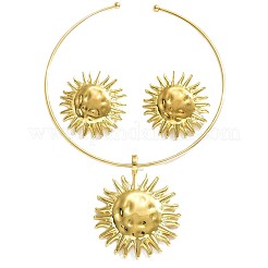 Iron & Aolly Sonnenohrstecker- und Anhänger-Choker-Sets&nbsp;WG453E0-01