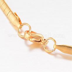 Ожерелья из нержавеющей стали 304&nbsp;NJEW-D274-01G