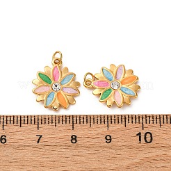 Подвески из нержавеющей стали 304 с эмалью&nbsp;STAS-U061-40G-02