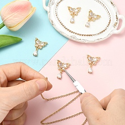 5 шт. Латунные подвески с микропаве&nbsp;KK-YW0003-65