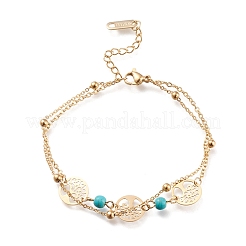 Bracelets multibrins en acier inoxydable 304&nbsp;STAS-D152-04G