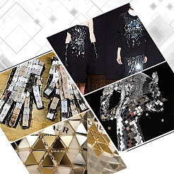 180 шт. 10 стиля пришивных зеркальных стразов&nbsp;DIY-PH0013-65A