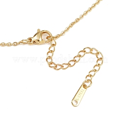 Женские ожерелья с подвеской в виде пера из латуни&nbsp;NJEW-JN05456