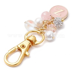 26 шт. 26 стиля плоские круглые с буквой a~z сплав эмалированные подвесные украшения&nbsp;HJEW-JM02515