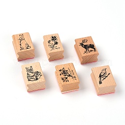 Tampons de bricolage en bois&nbsp;DIY-WH0246-76
