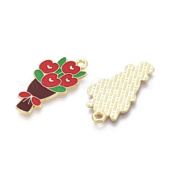 Подвески из сплава с эмалью ко дню святого валентина&nbsp;ENAM-T023-14A